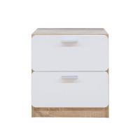 ราคา Global House DELICATO ตู้ข้างเตียง Nice 42x30x45ซม สีไม้อ่อน ขาว รับประกันของเเท้ (20481003180)