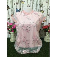 ราคา เสื้อลูกไม้ ผ้าแก้ว เสื้อลูกไม้สาวอวบ เสื้อสาวอวบ เสื้อลูกไม้ออกงาน เสื้อผ้าผู้หญิง อก42นิ้ว เสื้อสีแดง รุ่น801 (16066167506)