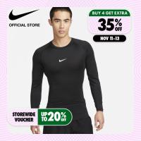 ราคา Nike Mens Dri Fit Tight Top Ls Tee Black ไนกี้ เสื้อฟิตเนสแขนยาวทรงรัดรูปผู้ชาย Dri FIT สีดำ (20036337141)