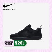 ราคา Nike Kids Court Borough Low PSV Shoes Black รองเท้าเด็ก Nike Court Borough Low PSV สีดำ (10323998379)