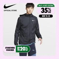 ราคา Nike Mens Essential Hooded Running Hooded Jacket Black (20406394894)