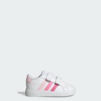 ราคา adidas เทนนิส รองเท้าพร้อมสายรัดหนามเตย Grand Court Lifestyle เด็ก สีชมพู IG2556 (20233914544)