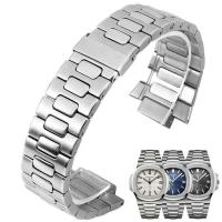 ราคา สายนาฬิกาสำหรับ Patek Philippe 5711 5712 5726นาฬิกาหรูหราสายสแตนเลสอุปกรณ์เสริมอินเทอร์เฟซนูน25 13มม (19423462607)
