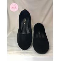 ราคา คัชชูหัวกลม ส้นแบน เนื้อกำมะหยี่ (18180029787)