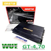 ราคา GRATIA เพาเวอร์แอมป์ 4CH Class AB ขับลำโพงเสียงกลางแหลมลำโพง กำลังขับ 2200วัตต์ Watts Gratia GT 4 70 (18347780586)