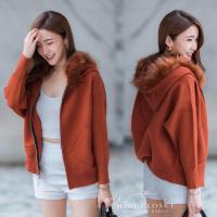 ราคา เสื้อคลุมมีฮู้ดขนเฟอร์ถอดออกได้ (19620974225)