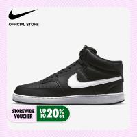 ราคา Nike Mens Court Vision Mid Next Nature Shoes Black รองเท้าผู้ชาย Nike Court Vision Mid Next Nature สีดำ (11074737864)