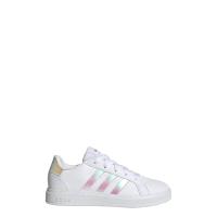 ราคา adidas เทนนิส รองเท้าสไตล์เทนนิสมีเชือก Grand Court Lifestyle เด็ก สีขาว GY2326 (18087413902)