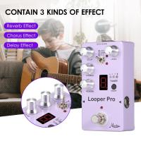 ราคา Rowin RE 05ห่วงกีตาร์เอฟเฟคเตอร์จูนเนอร์ Looper กีตาร์ขนาดเล็กที่เหยียบลูปเปอร์เอฟเฟคเปลือกโลหะเต็มรูปแบบพร้อมเอฟเฟกต์ดีเลย์ Reverb Chorus (18448850987)