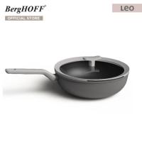 ราคา BergHOFF กระทะทรงวอคพร้อมฝาอะลูมิเนี่ยมเคลือบ Non Stick Fernogreen รุ่น Leo กระจายความร้อนอย่างรวดเร็วและสม่ำเสมอ 32 ซม 5 9ลิตร สีเทา 3950172 (7953978164)