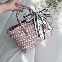 ราคา กระเป๋าผู้หญิงแบบใหม่ปี2023กระเป๋าแบบหิ้วตะกร้าผักยอดนิยมกระเป๋าสานฟางทำด้วยมือความจุใหญ่กระเป๋าชายหาดกระเป๋าถัก (9870443190)