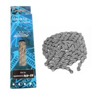 ราคา Shimano NEW X10 10 Speed Chain โซ่จักรยานเสือภูเขา Silver 116 ลิงค์อุปกรณ์เสริมโซ่จักรยานเสือภูเขา (7468491011)