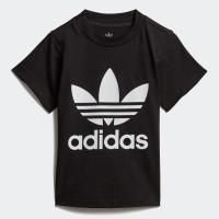 ราคา adidas เสื้อยืด Trefoil ไม่จำกัดเพศ Black เสื้อ (1150148229)