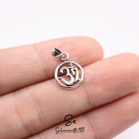 ราคา จี้โอม จี้มงคล จี้โอมมินิ เงินแท้ จี้อักษรโอม ขนาดเล็ก ॐ (19986032618)