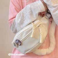 ราคา พร้อมส่ง กระเป๋าคาดอกแฟชั่นสไตล์เกาหลี คาดเอว สะพายข้าง (20708004291)