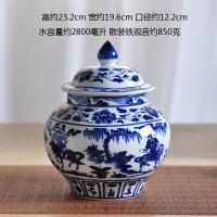 ราคา Deshang เครื่องพอร์ซเลนแบบโบราณโถเก็บของไซส์ใหญ่ลายครามโถใบชานายพลเซรามิกแจกันของตั้งโชว์ของตั้งโชว์ (9789082928)