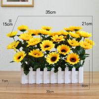 ราคา รั้วพืชจำลองดอกไม้และหญ้าเทียมพลาสติกแทรกช่อดอกไม้รั้วผ้าไหมชุดดอกไม้เครื่องประดับห้องนั่งเล่นของตกแต่งบ้านต้นไม้ปลอมสวยๆ (14679390183)