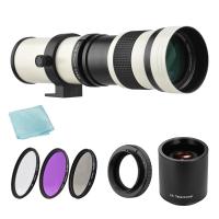 ราคา กล้อง MF Super Telephoto ซูมเลนส์ F 8 3 16 420 800มม UV CPL FLD ตัวกรองชุด 2X 420 800มม เลนส์ Teleconverter T2 EOS อะแดปเตอร์แหวนสำหรับ Canon EF Mount EOS Rebel T7 T7i T6 T6 T6i T5 T5 SL2 80D 77D 700D