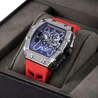 ราคา Swiss import Richard miller automatic quartz high grade watch men handsome barrel type tattoos carbon fibers (17223009555)