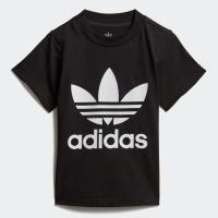 ราคา adidas เสื้อยืด Trefoil ไม่จำกัดเพศ Black เสื้อ (1150148224)