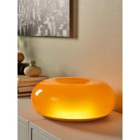 ราคา โดนัทเน็ตสีแดงโคมไฟตั้งโต๊ะกลางสไตล์โบราณ Wangbley โคมไฟบรรยากาศห้องนอนสัมผัสสีส้ม Bauhaus โคมไฟข้างเตียง (20333149099)