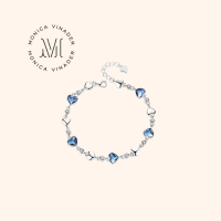 ราคา พร้อมส่ง สร้อยข้อมือเงินแท้ Heart of the Ocean กำไลเพชร Moissanite กําไลข้อมือผู้หญิง สร้อยข้อมือเพชร กำไลเงินแท้ (20661586980)