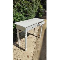 ราคา โต๊ะไม้สัก 2 ลิ้นชัก สินค้ามีพร้อมส่ง ขนาด ก 40 ย 100 ส 75 cm (20771516419)