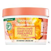 ราคา Garnier Ultimate Blends Glowing Lengths Pineapple and Amla Hair Food 3 in 1 Hair Mask Treatment 400ml (19542979498)