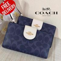 Coach C2874 Tech Wallet In Colorblock Signature Canvas กระเป๋าสตางค์