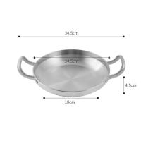 ราคา ส่งฟรี กระทะ กระทะเกาหลี กระทะทองเหลือง กระทะเงิน กระทะ Bearbakery กระทะทองเหลือง 2 หู สแตนเลสอย่างดี พร้อมส่ง (20524697382)