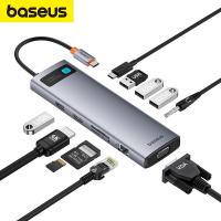 ราคา Baseus USB C ฮับ To HDMI เข้ากันได้ VGA USB USB 3 0อะแดปเตอร์11 In 1 USB Type C ฮับสำหรับแมคบุ๊กโปรแอร์ PD RJ45การ์ดรีดเดอร์ SD (20003182185)