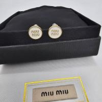 ราคา Miu Miu logo embossed stud earrings ต่างหู มิว มิว โล้โก้กลม สีขาว ดำ อะไหล่ทอง ภาพถ่ายจากงานจริง (20671257016)