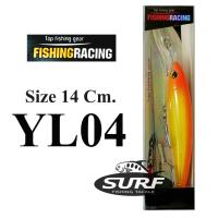 ราคา เหยื่อปลอม ตกปลาทะเล FISHING RACING Size 14 cm สำหรับงานทรอลิ่ง (12980073602)