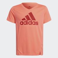 ราคา adidas ไลฟ์สไตล์ เสื้อยืด adidas Designed To Move เด็ก สีแดง HE2007 (11539855532)