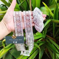 ราคา เข็มขัดชุดไทย สีเงินขาว Yenlyclosetshop เข็มขัดล้านนา (12006871215)