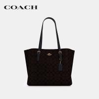 ราคา COACH กระเป๋าทรงสี่เหลี่ยมผู้หญิงรุ่น Mollie Tote In Signature Canvas สีน้ำตาล 1665 IMAA8 (19283369290)