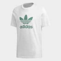 ราคา adidas ไลฟ์สไตล์ เสื้อยืด Trefoil ผู้ชาย สีขาว FM3789 (1474300436)