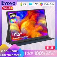 ราคา จัดส่งภายใน1 3วัน Eyoyo จอภาพแบบ Poratable 10 5นิ้ว1280P 100 SRGB USB คู่ Type C Full HD IPS USB C จอภาพแบบพกพาในตัวเข้ากันได้กับหน้าจอเกมราสเบอร์รี่ Pi คอมพิวเตอร์แล็ปท็อปสำหรับ PS4 PS3 Xbox พร้อมเค 
