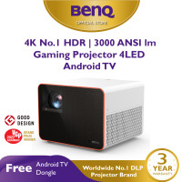 ราคา BenQ X3000i 4K 4LED Console Gaming Projector 3000lm 100 DCI P3 โปรเจคเตอร์ โปรเจคเตอร์ 4k โปรเจคเตอร์เล่นเกม (14151584829)