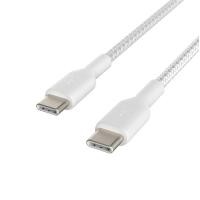 ราคา Belkin สายชาร์จพร้อมถ่ายโอนข้อมูล BOOST CHARGE Braided USB C to USB C Cable รองรับไอแพด ซัมซุง Macbook CAB004bt1M (6074346989)