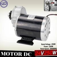 ราคา motor มอเตอร์สกู๊ตเตอร์ไฟฟ้า มอเตอร์ทดเกียร์ DC Motor 24v 250w (15366916427)