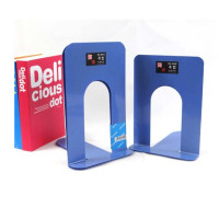 ราคา 1คู่ x ฉากกั้นหนังสือ ที่กั้นหนังสือ สีฟ้า ชั้นวางหนังสือ ตั้งหนังสือ ฉากกั้นหนังสือเหล็ก ขนาด 13 17ซม (9450681684)