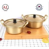 ราคา หม้อเกาหลี พร้อมฝา หม้อทองเหลือง หม้อทองเหลืองเกาหลี Aluminium Hot Pot (20496035524)