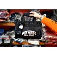 ราคา Converse Collection คอนเวิร์ส กระเป๋า กระเป๋ากีฬา Bag Sport Logo Mini 126000398 BK GRY G NVY R 690 (10773133257)