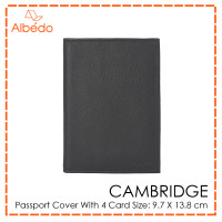 ราคา กระเป๋าใส่พาสปอร์ต ที่ใส่พาสปอร์ต กระเป๋าใส่บัตร ALBEDO PASSPORT COVER WITH 4 CARD รุ่น CAMBRIDGE CB03899 (9710701929)
