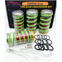 ราคา สตรัทปรับเกลียว รถเก๋ง สปริงโหลด สปริงโหลดสตรัทปรับเกลียว โหลดเตี้ย ชุดโหลด สปริงหลอด 1ชุด มี 4ชิ้น ปรับ สูง ต่ำได้ 4 นิ้ว (10061695048)
