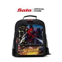 ราคา Bata บาจา กระเป๋านักเรียนเด็ก กระเป๋าเป้เด็กสะพายสไปรเดอร์แมน สีดำ รหัส 9926808 (18681337618)