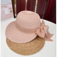 ราคา Hats Shop9 หมวกสานกันแดด ตกแต่งคาดโบว์ด้านหลัง หมวกทรงกล์อฟ พร้อมส่งจากไทย A001 (18566910672)