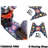 ราคา Yamaha fino แผ่นวางเท้า ลายดอกไม้ สีน้ำเงิน FINO ที่วางเท้า ลายสวยมาก (12283572978)