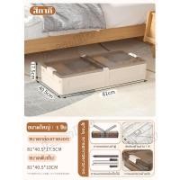 ราคา Jesitte กล่องเก็บของใต้เตียง กล่องเก็บเสื้อผ้าใต้เตียง กล่องเก็บของพร้อมล้อ กล่องเก็บของพลาสติก กล่องเก็บของแบบมีฝาปิด (18981062274)